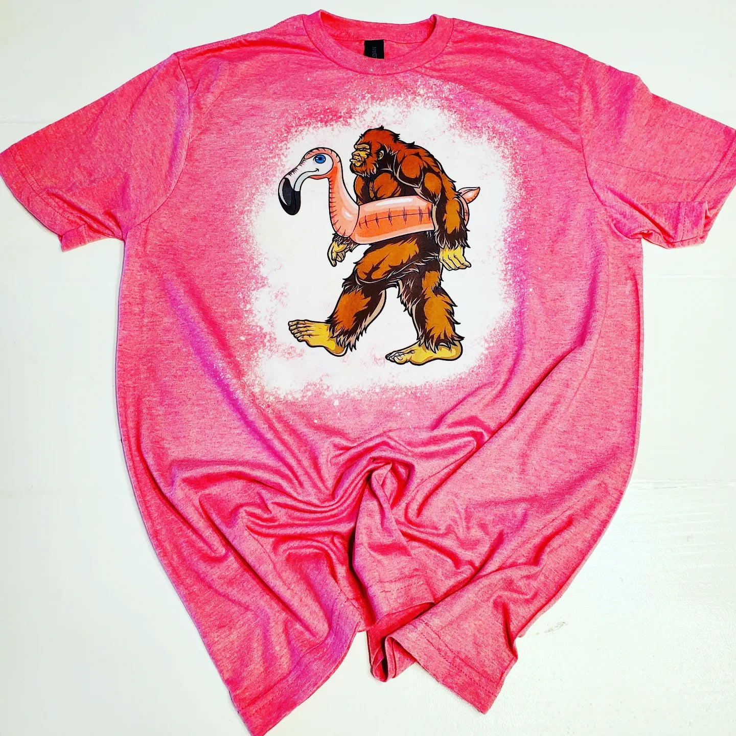 Bigfoot Pool Float T Shirt