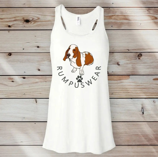 Rumpuswear Logo Basset Hound Women's tTank Top