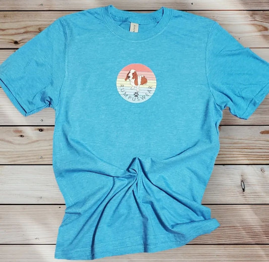 Rumpuswear Multicolor Logo Basset Hound T Shirt