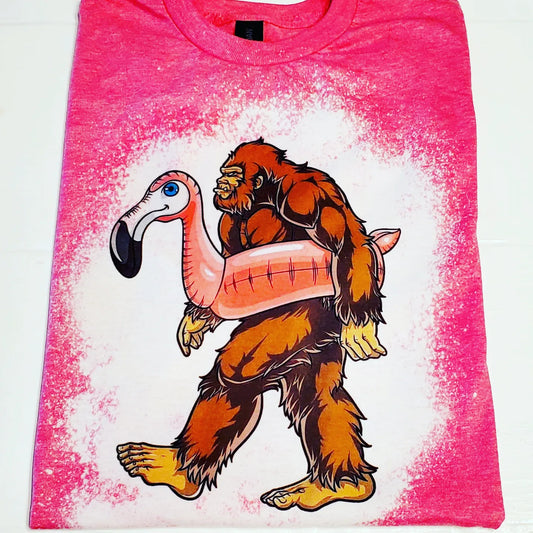 Bigfoot Pool Float T Shirt